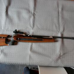RARE.... CARABINE WALTHER LG 90 AMBIDEXTRE DE MATCH 10m 4,5mm AVEC LEVIER DE RECHARGEMENT