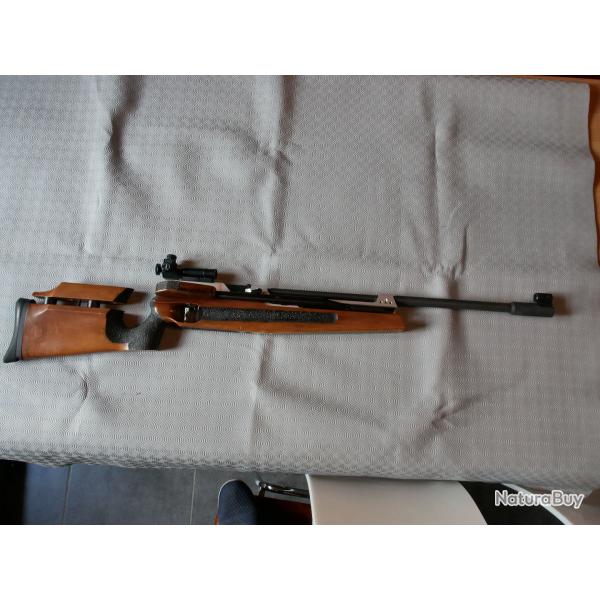 RARE.... CARABINE WALTHER LG 90 AMBIDEXTRE DE MATCH 10m 4,5mm AVEC LEVIER DE RECHARGEMENT