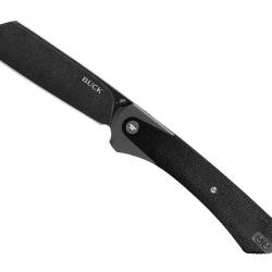 Couteau Buck Knives HILINE XL NOIR lame Cleaver acier D2 avec « flipper »
