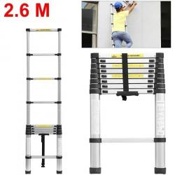 Échelle télescopique pliante en aluminium - Capacité 150 kg