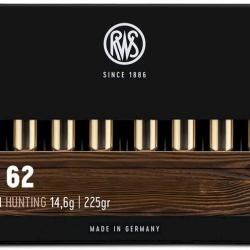 Munitions RWS 9.3x62 DK 14.8g 225gr x2 boites