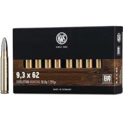Munitions RWS 9.3x62 EVO 18.8g 291gr x2 boites