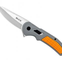 Couteau Buck Knives HEXAM ORANGE  lame drop-point acier 7CR satiné