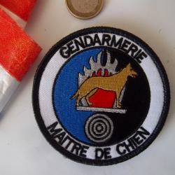 écusson patch insigne tissu militaire gendarmerie maitre chien