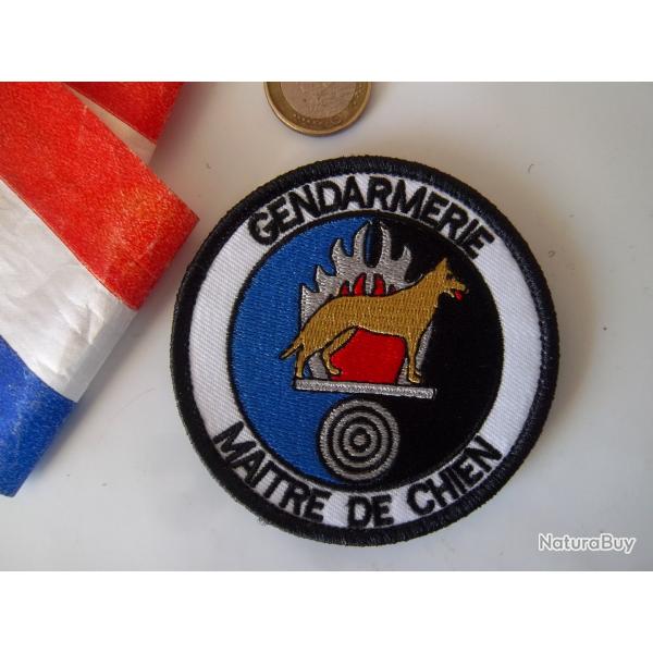 cusson patch insigne tissu militaire gendarmerie maitre chien