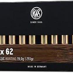 Munitions RWS 9.3x62 UNI Classic 19g 293gr x2 boites