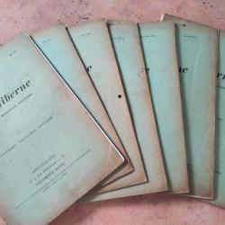 Revue "la giberne"7 n° de la giberne des années 1911-1912 plus en cadeau un double de juillet 1911.