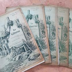 Revue "la giberne" 5 n° de la giberne des années 1901-1902