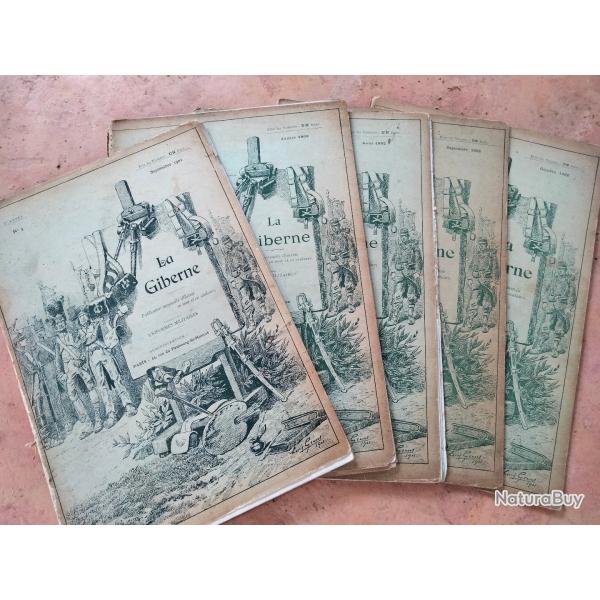 Revue "la giberne" 5 n de la giberne des annes 1901-1902