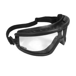 Lunettes de sécurité noires : anti-rayures - sangle ajustable