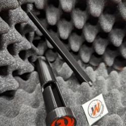 RUGER 22LR - PACK DEMARRAGE-  Protège Culasse avec NOIR LOGO RUGER ROUGE + Guide baguette NOIR 22 lr