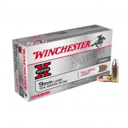 Munitions WINCHESTER 9x19 FMJ 124gr x50