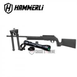 Pack Carabine Force B1 Cal 22Lr Allweather Black- 20''+ Bipied+ Lunette+ Montage