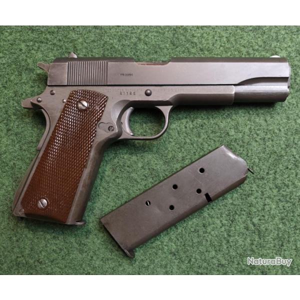 Pistolet semi-automatique 1911 A1 US Property - Calibre .45 ACP - 2 chargeurs (Occasion, canon miroi