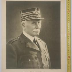 Photo imprimée Maréchal Pétain 1940 Héros de 14/18 Verdun