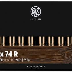 Munitions RWS 9.3x74 R UNI Classic 19g 293gr x2 boites