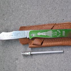 Cognet Douk Douk inox 14C28N avec gaine et petit fusil