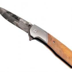 Couteau  Herbertz  OLIVIER 11,5CM INOX DECOR OURS lame acier 420 décor imprimé 3D ours