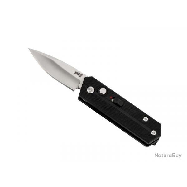 Couteau  automatique Herbertz G10 NOIR 7CM INOX lame acier 420 avec scurit