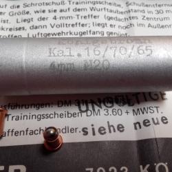 Tube réducteur cal.16/4mm M20