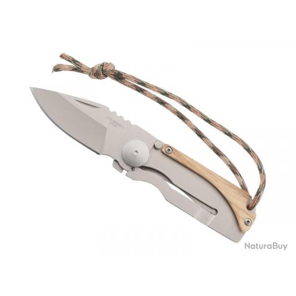 Canif Herbertz INOX/ZEBRA 7,5CM INOX lame acier 420  cran intrieur et  onglet