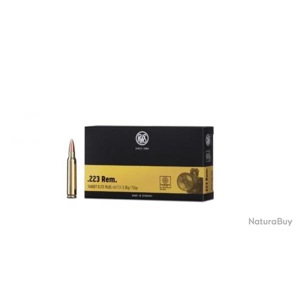 Munitions RWS 223 Rem. Target Elite Plus Scorion 4.5g 69gr x2 boites