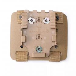 Plaque adaptation MOLLE Receveur QLS Tan
