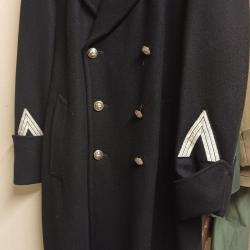 Authentique manteau long- capote militaire Maréchal des Logis Chef - Gendarmerie