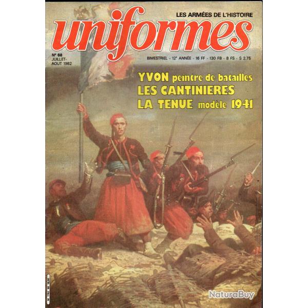 revue uniformes 68, les cantinires restauration  IIIe rpublique, 1767 officier d'infanterie,