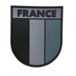 Ecusson PVC France Noir/Gris