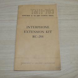 Notice Radio US 1949 US TM 11-703 Interphone Extension Kit RC-298,1949 (17)