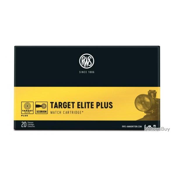 Munitions RWS 6.5x55 SE Target Elite Plus Scorion 8.4g 130gr x2 boites
