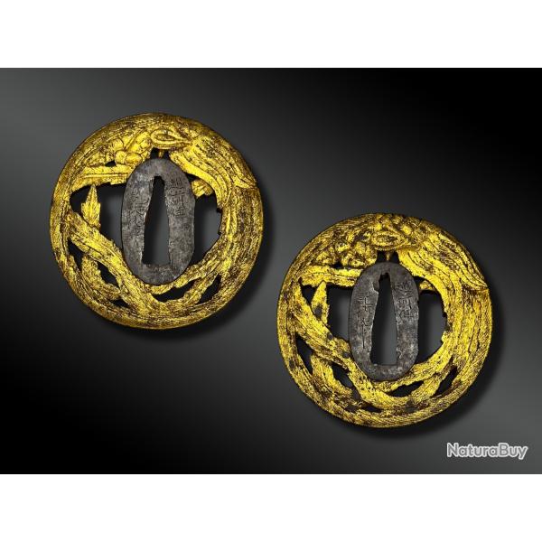 Ensemble de TSUBA pour daisho - Japon - Priode Edo (1603-1868)