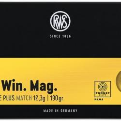 Munitions RWS 300 Win. Mag. Target Elite Plus Scorion 12.3g 190gr x2 boites