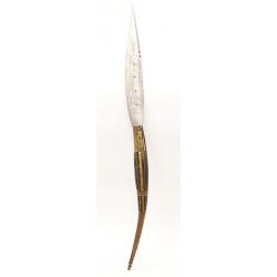 GRAND COUTEAU NAVAJA CATALOGNE DU SUD DATÉ 1854 - ESPAGNE XIXè Collection Très bon  XIX eme Espagne