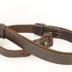 WW2 BRETELLE K98 CARABINE MAUSER 98 K CUIR QUADRILLÉ - ALLEMAGNE SECONDE GUERRE MONDIALE Très bon  2