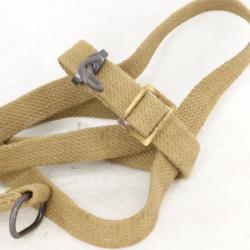 WW2 STEN MKII BRETELLE TOILE CACHOU PM STEN MK2 - ROYAUME-UNI SECONDE GUERRE MONDIALE Très bon  Roya