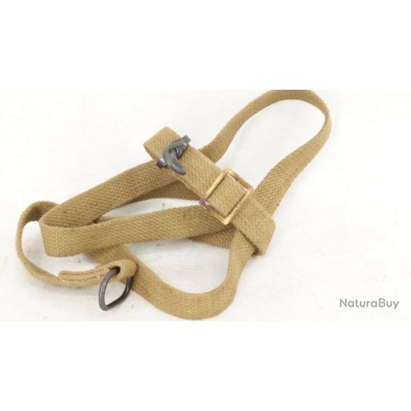 WW2 STEN MKII BRETELLE TOILE CACHOU PM STEN MK2 - ROYAUME-UNI SECONDE GUERRE MONDIALE Trs bon  Roya