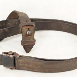 WW2 BRETELLE K98 CARABINE MAUSER 98 K CUIR - ALLEMAGNE SECONDE GUERRE MONDIALE Très bon  2eme GM All