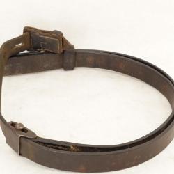 WW2 BRETELLE K98 CARABINE MAUSER 98 K CUIR QUADRILLÉ - ALLEMAGNE SECONDE GUERRE MONDIALE Bon  2eme G