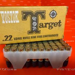 Cartouches 22LR YOSTOK URSS TARGET X50 Collection