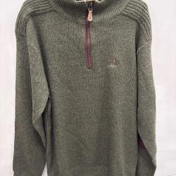 !! NEUF !! PULL PERCUSSION BRODE COL CHEMINEE TAILLE XL
