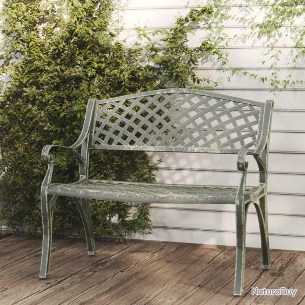Banc de jardin 102 cm Aluminium coul Vert