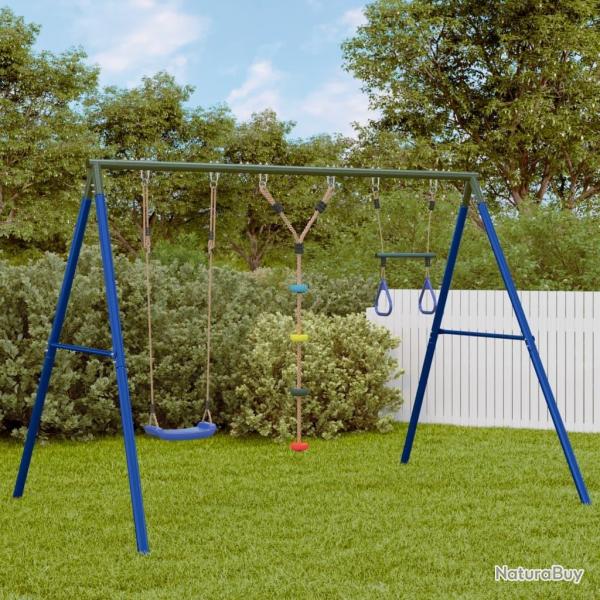 Jeu de balanoire extrieur avec balanoire trapze et chelle