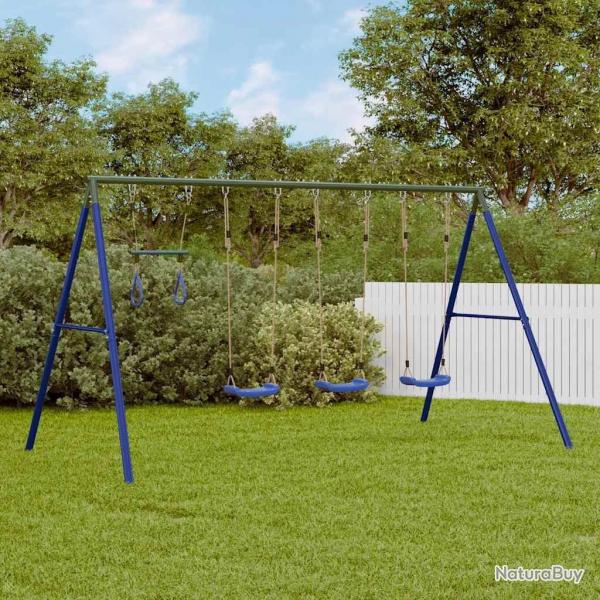 Ensemble de balanoire d'extrieur avec balanoires et trapze