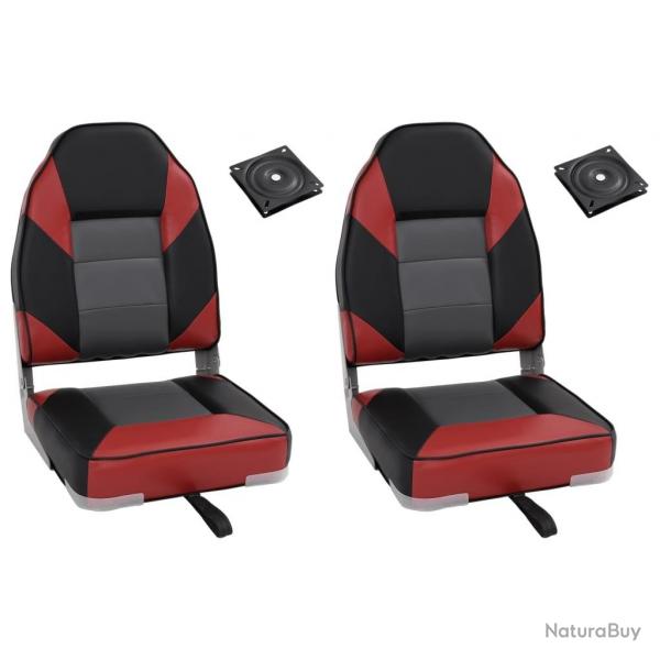 Ensemble de siges de bateau pliables lot de 4 dossier haut