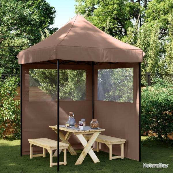 Tente de rception pliable escamotable avec 2 parois latrales