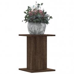 Supports pour plantes 2 pcs chêne marron bois d'ingénierie