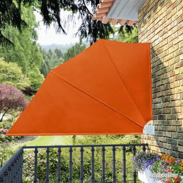 Auvent latral pliable de balcon Terre cuite 160x240 cm