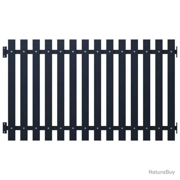 Panneau de clture Anthracite 170,5x75cm Acier enduit de poudre